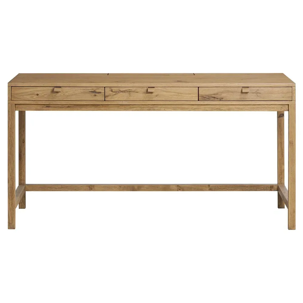 Taylin Writing Desk - Brown, Oak Wood image