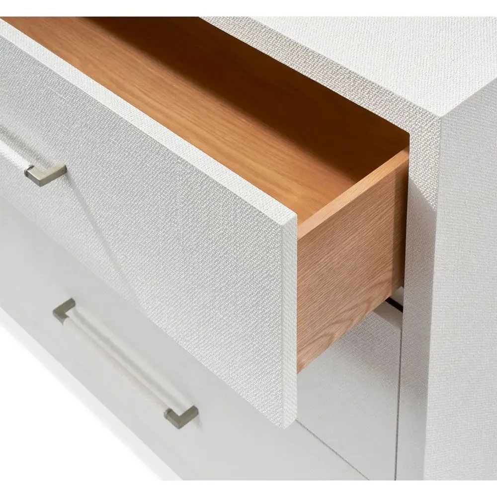 Taylor 3 Drawer Chest - White, Linen