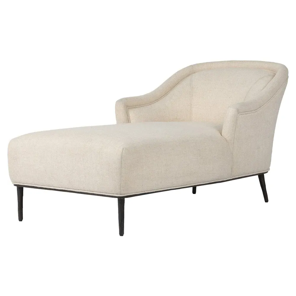 Taylor Chaise Lounge - Cream, Iron image