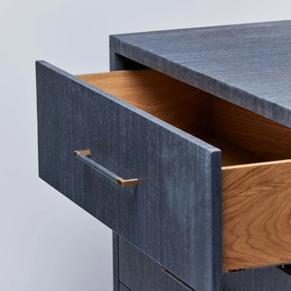 Taylor Double Dresser - Navy Blue, Sisal