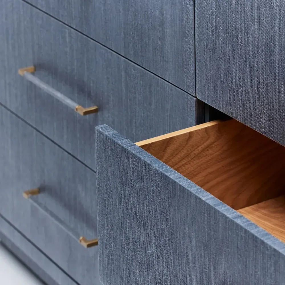 Taylor Double Dresser - Navy Blue, Sisal