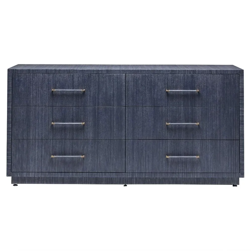 Taylor Double Dresser - Navy Blue, Sisal