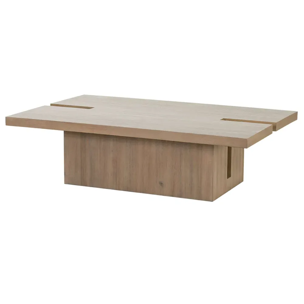 Taylor Rectangular Coffee Table - Brown, Rubberwood
