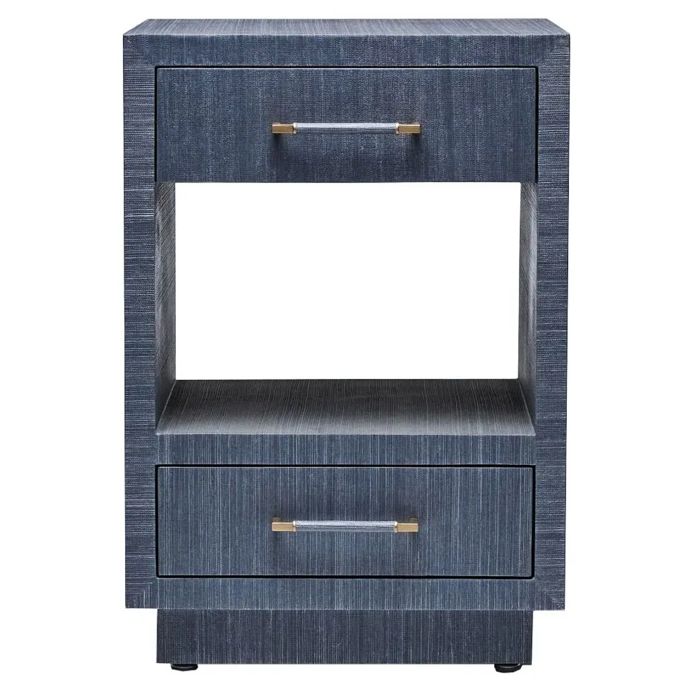 Taylor Small Nightstand - Navy Blue, Sisal image