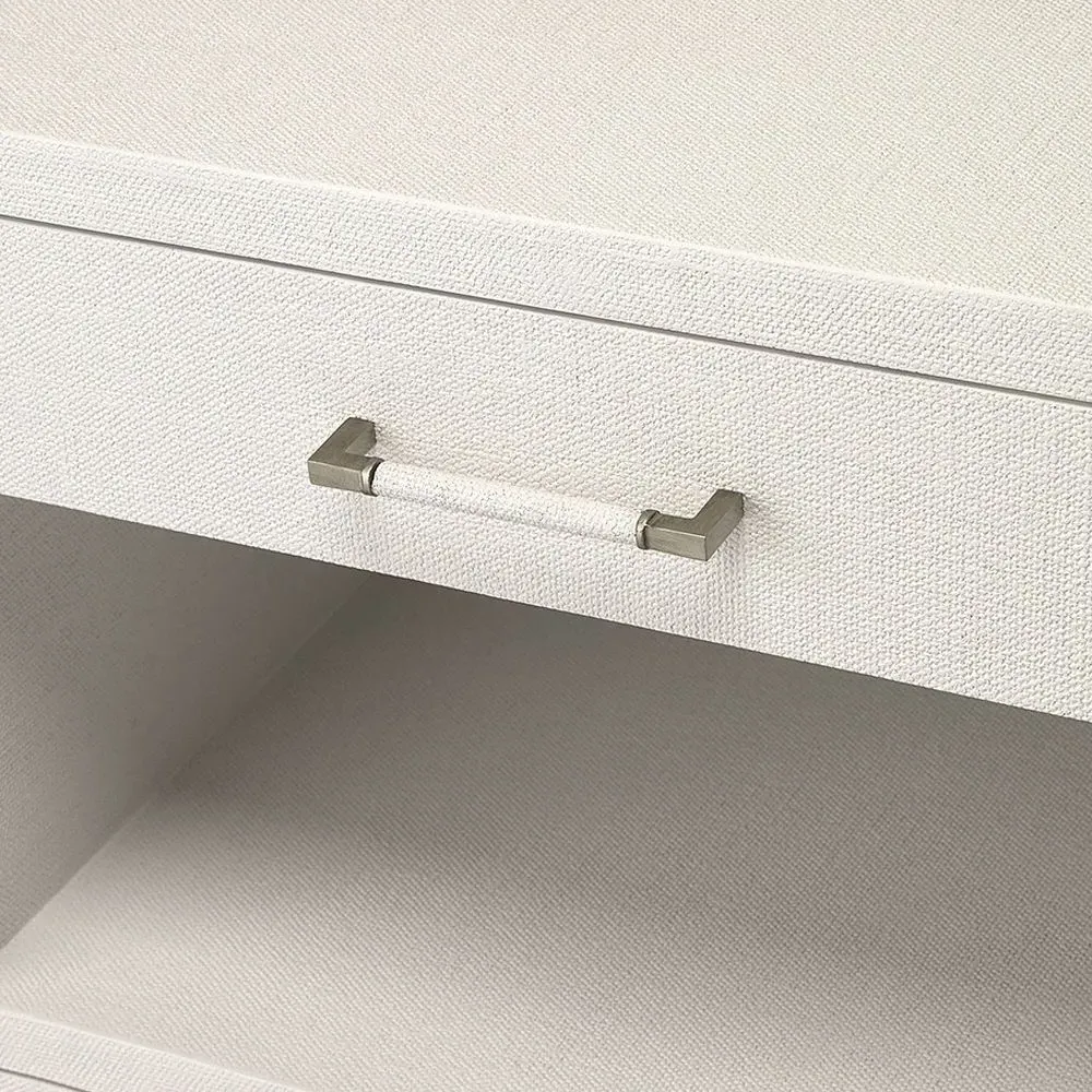 Taylor Wide Nightstand - White, Wood