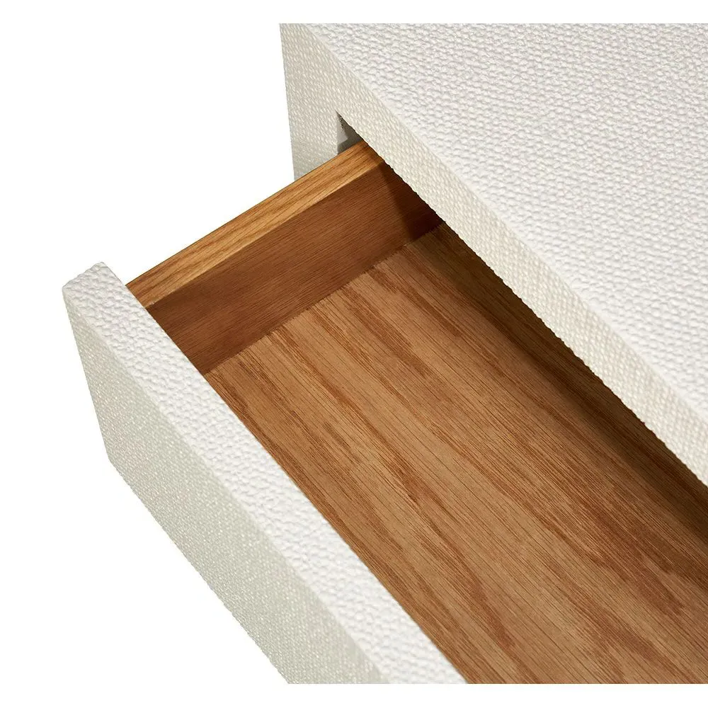 Taylor Wide Nightstand - White, Wood