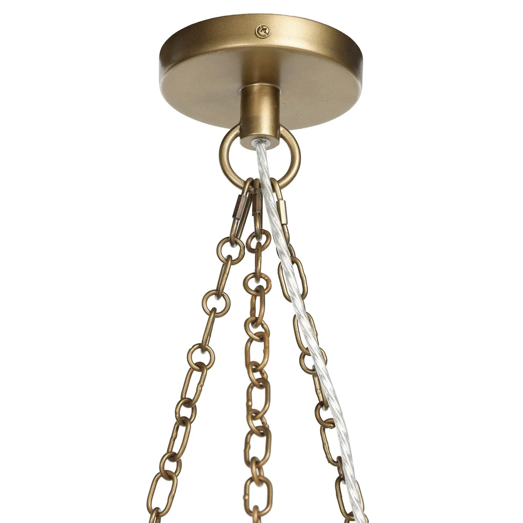 Tegan Iron Pendant Light - Tan, Linen