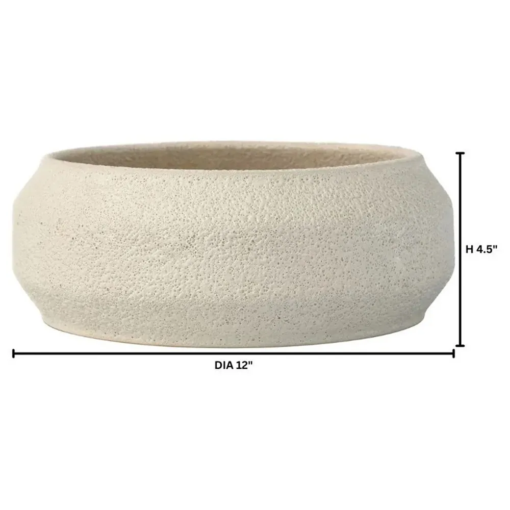 Tenna Decorative Bowl - White, Earthenware