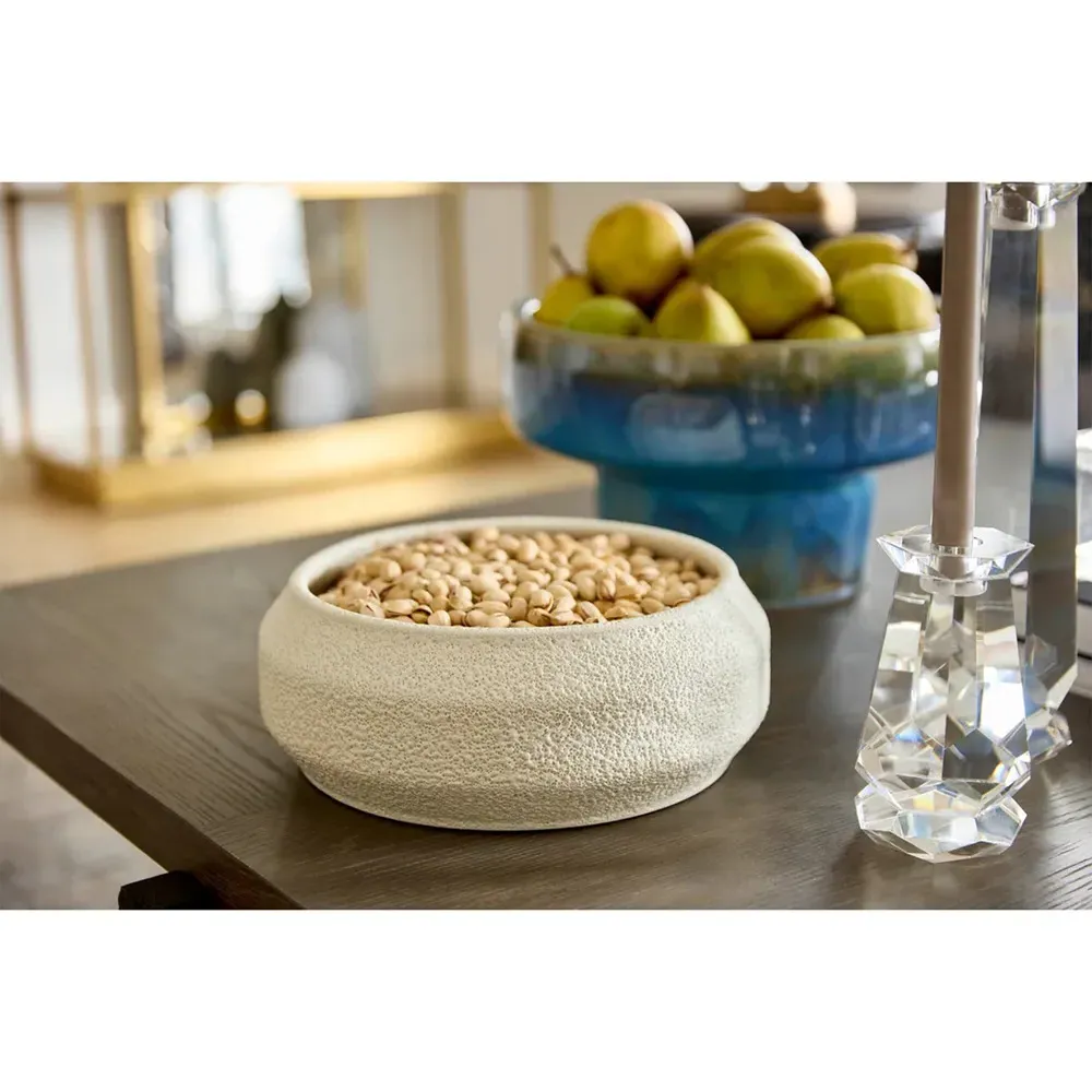 Tenna Decorative Bowl - White, Earthenware