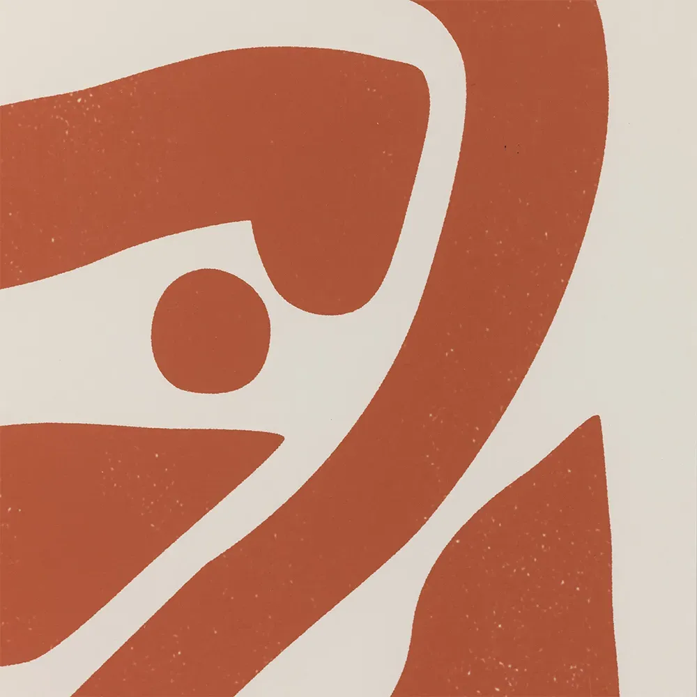 Teracotta Body Abstract Painting - Brown