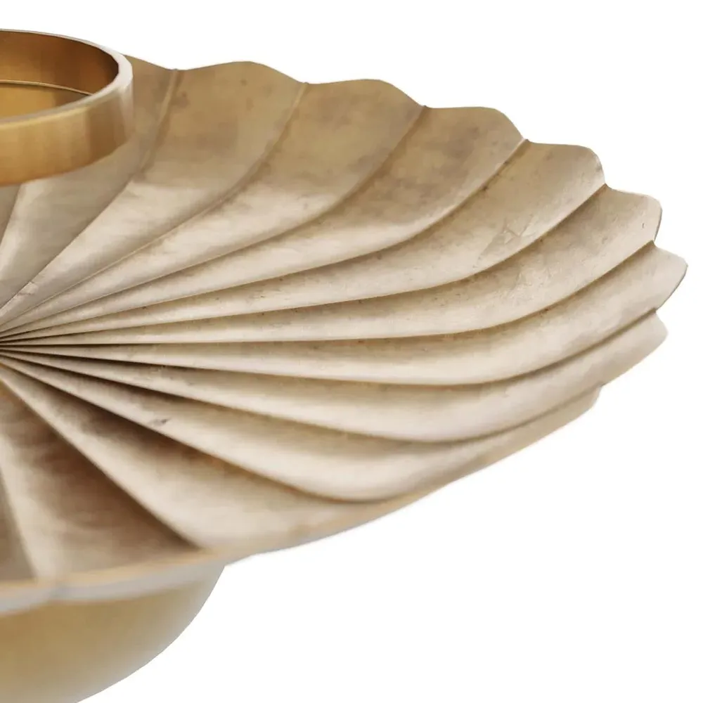 Teresa Semi Flush Mount - Antique Brass, Metal