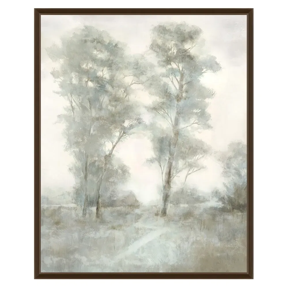 Terry Forest Landscape Painting II - Green, Canvas