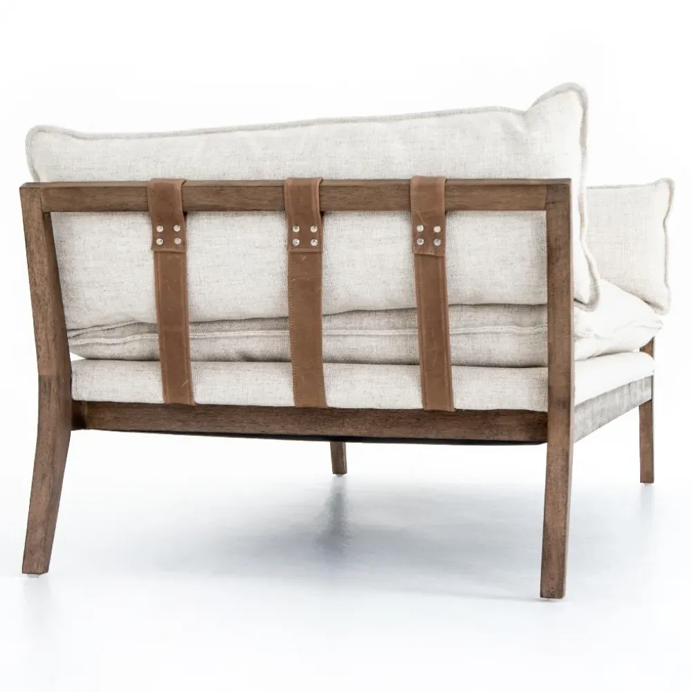 Tery Rustic Lodge Upholstered Daybed - Cream, Wood