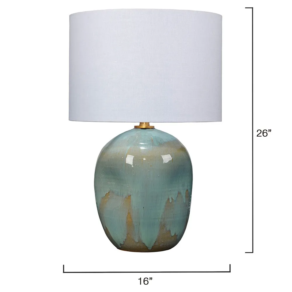 Tessa Ceramic Table Lamp - Blue