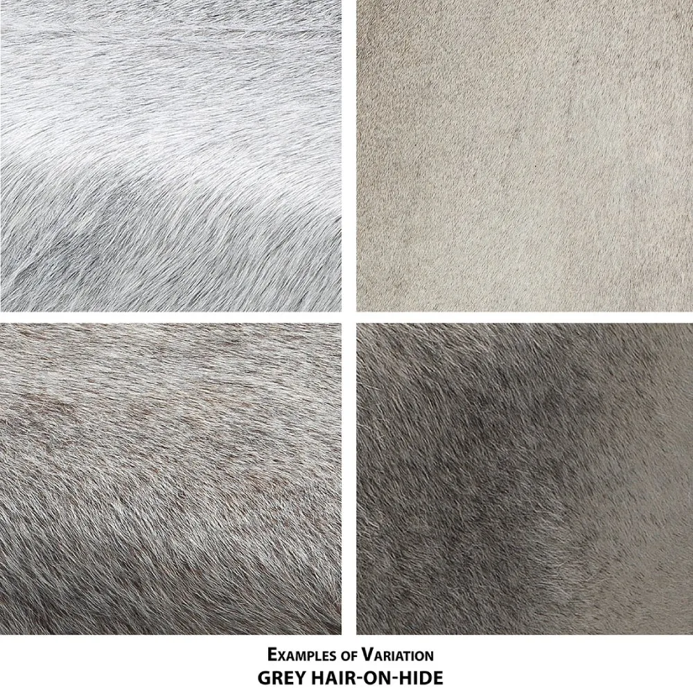 Tessa Round Wall Mirror - Grey, Hide