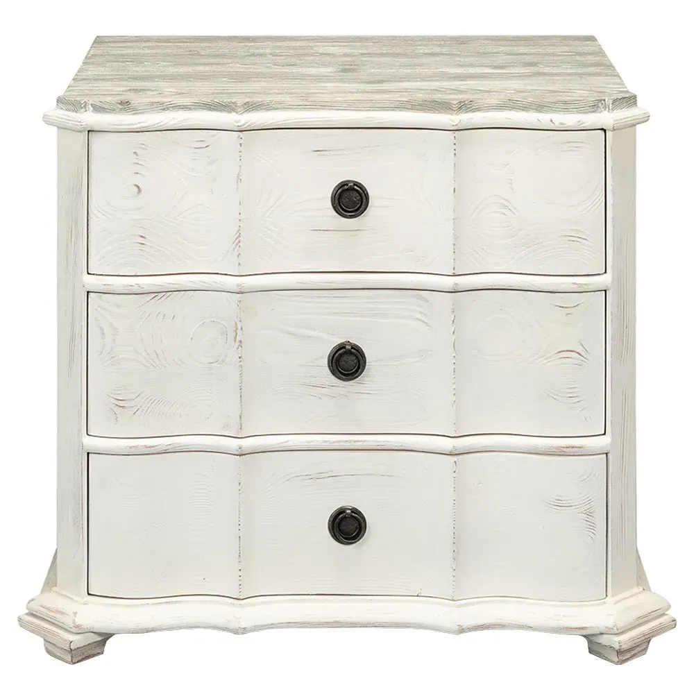 Thavriel Nightstand - White, Pine Wood image