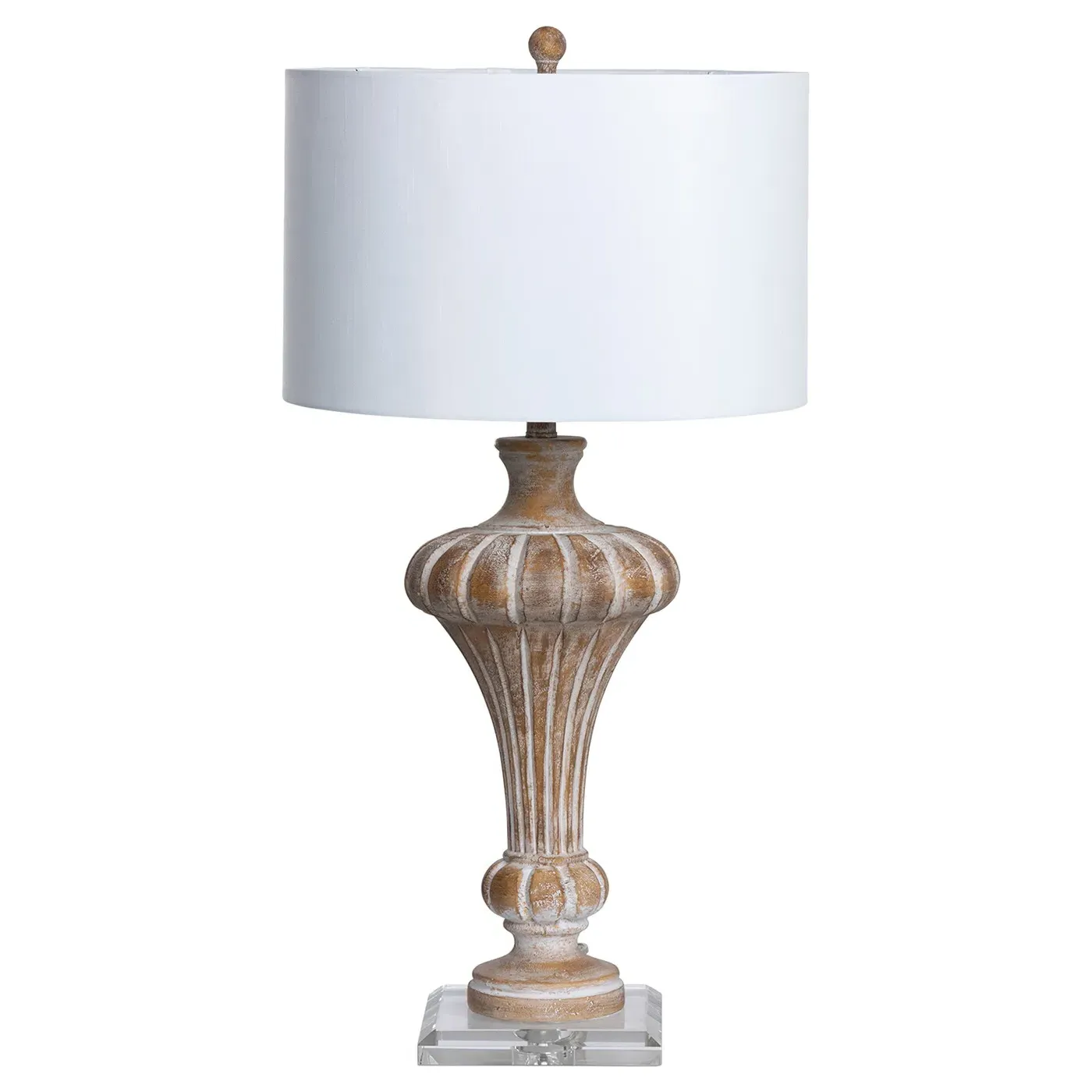 Theo French Country Table Lamp - Antique Gold, Linen image