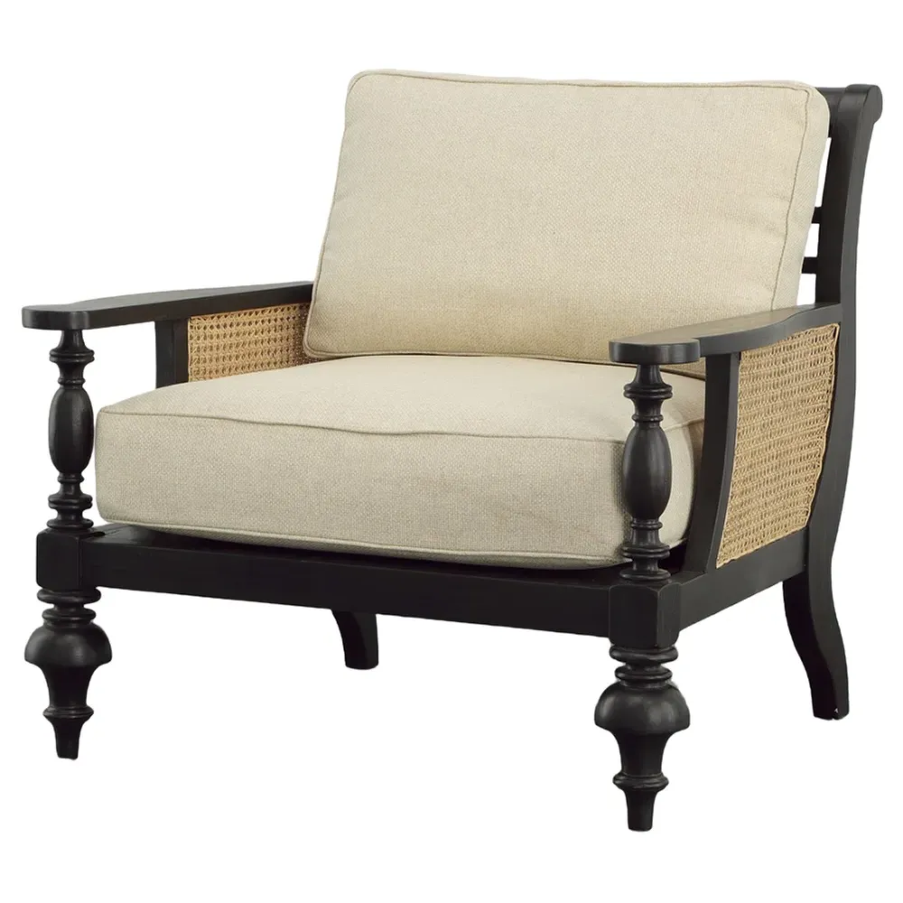 Theo Occasional Arm Chair - Cream, Mahogany image