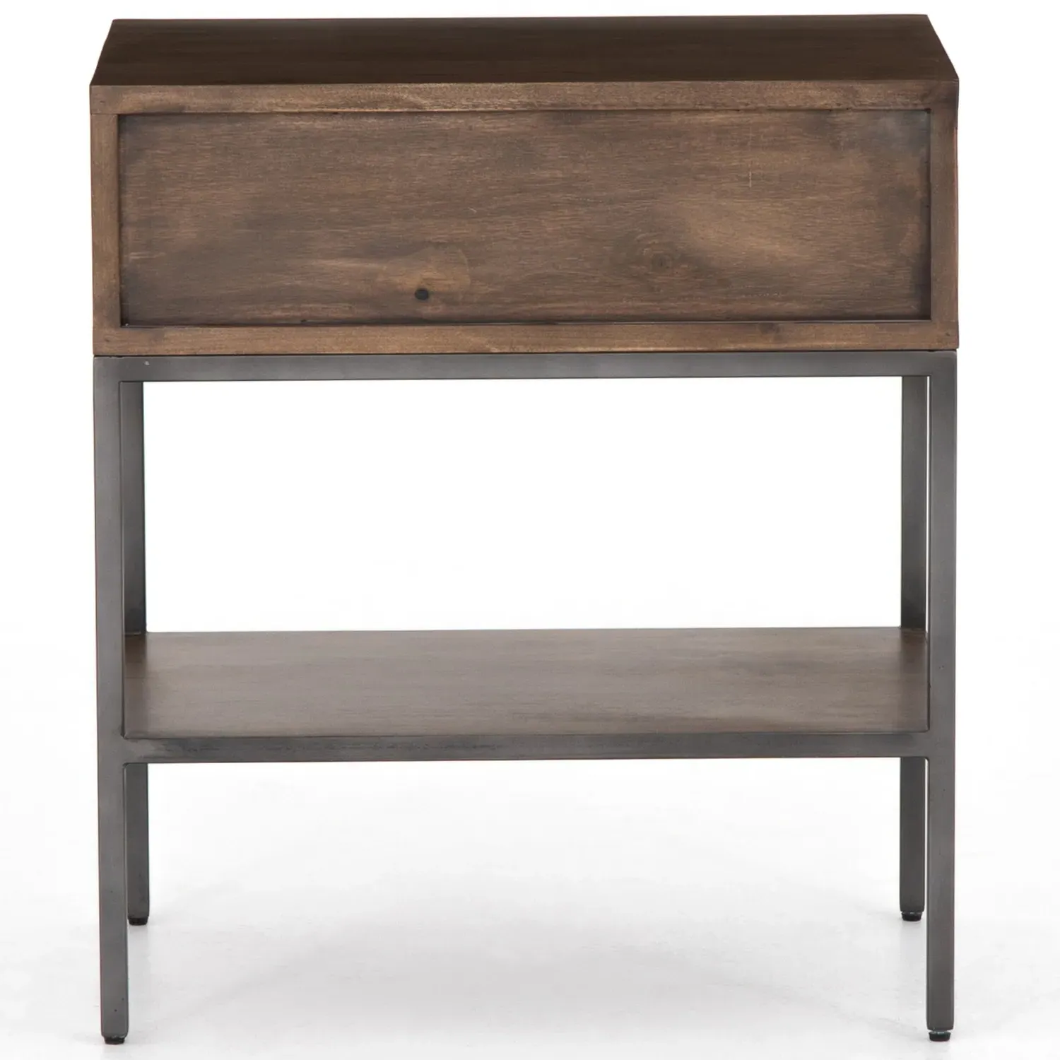 Theodore 1 Drawer Nightstand - Brown, Poplar Wood