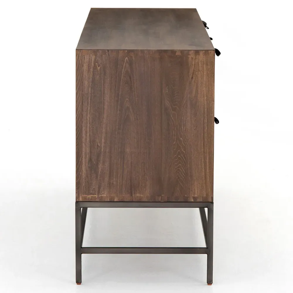 Theodore 3 Door 2 Drawer Sideboard - Brown, Poplar Wood