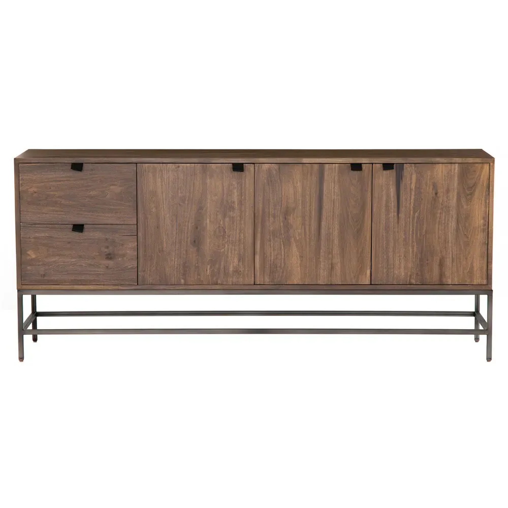 Theodore 3 Door 2 Drawer Sideboard - Brown, Poplar Wood