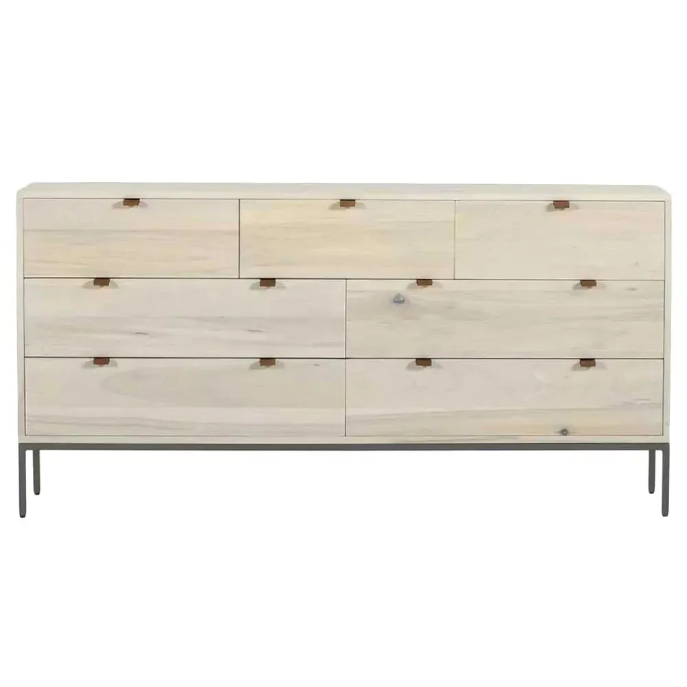 Theodore 7 Drawer Dresser - White, Wood