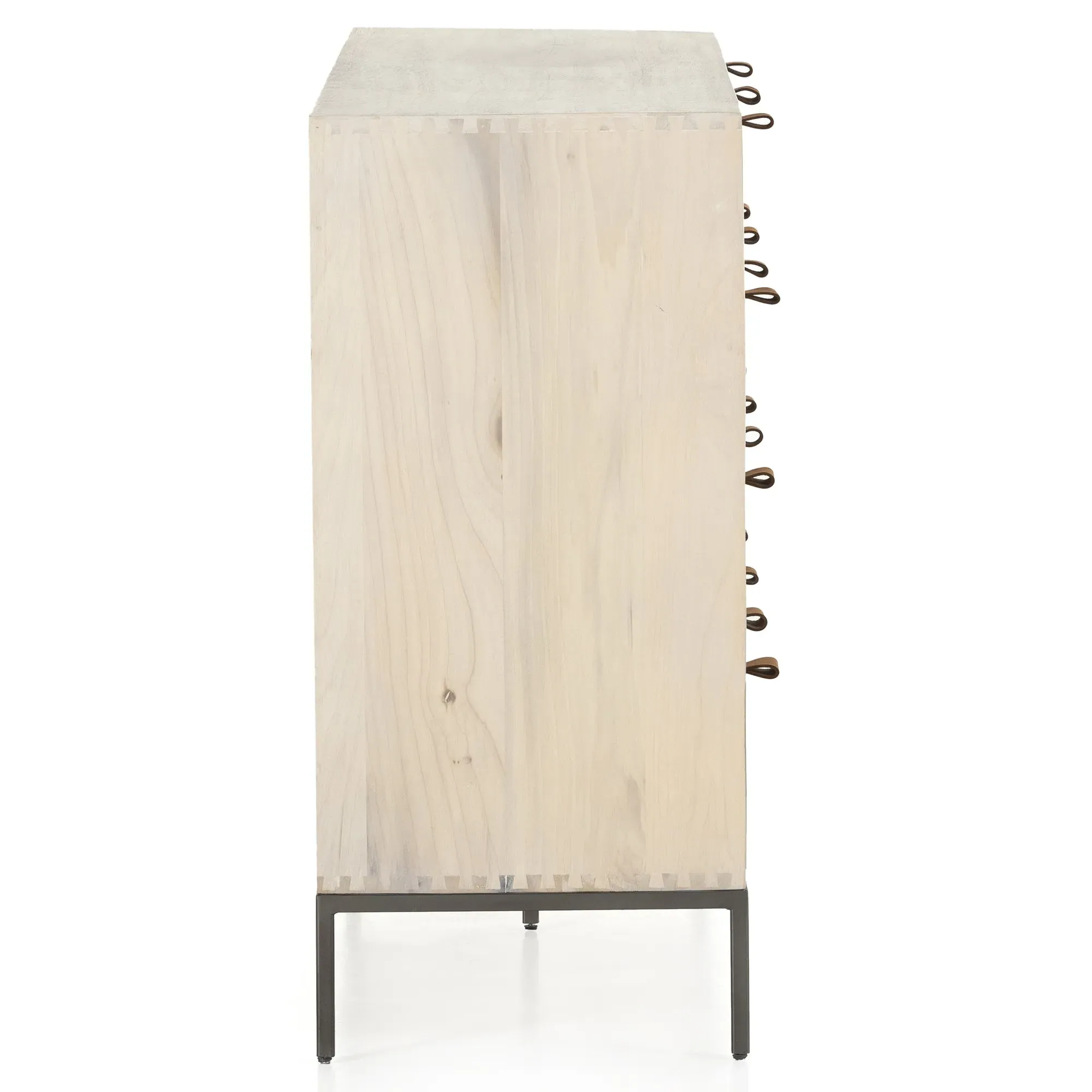 Theodore 9 Drawer Dresser - Dove White, Poplar Wood