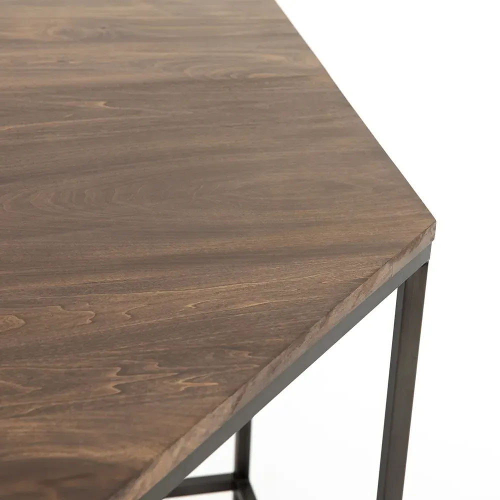 Theodore Corner Desk - Brown, Wood