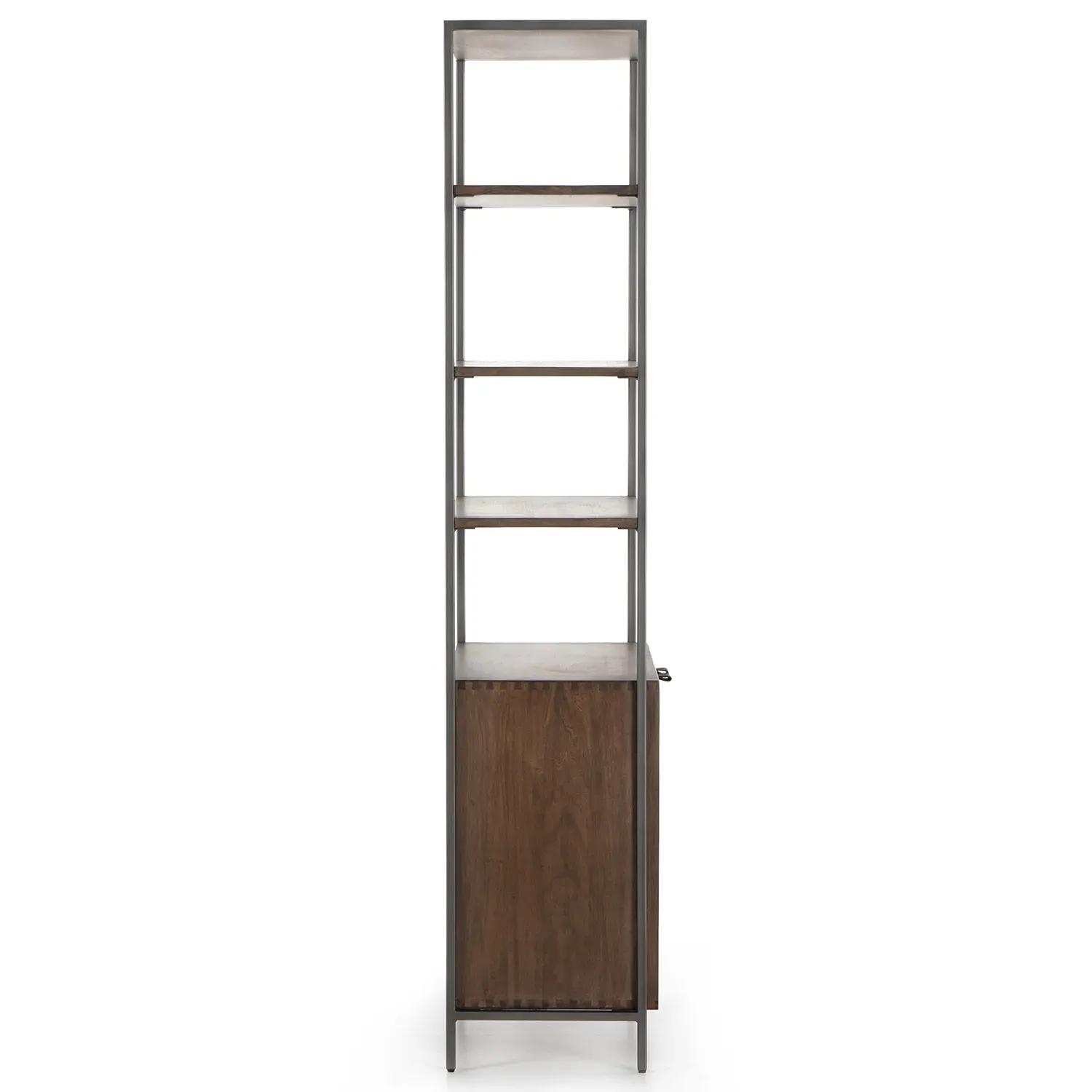 Theodore Open Back Display Bookcase - Brown, Poplar Wood
