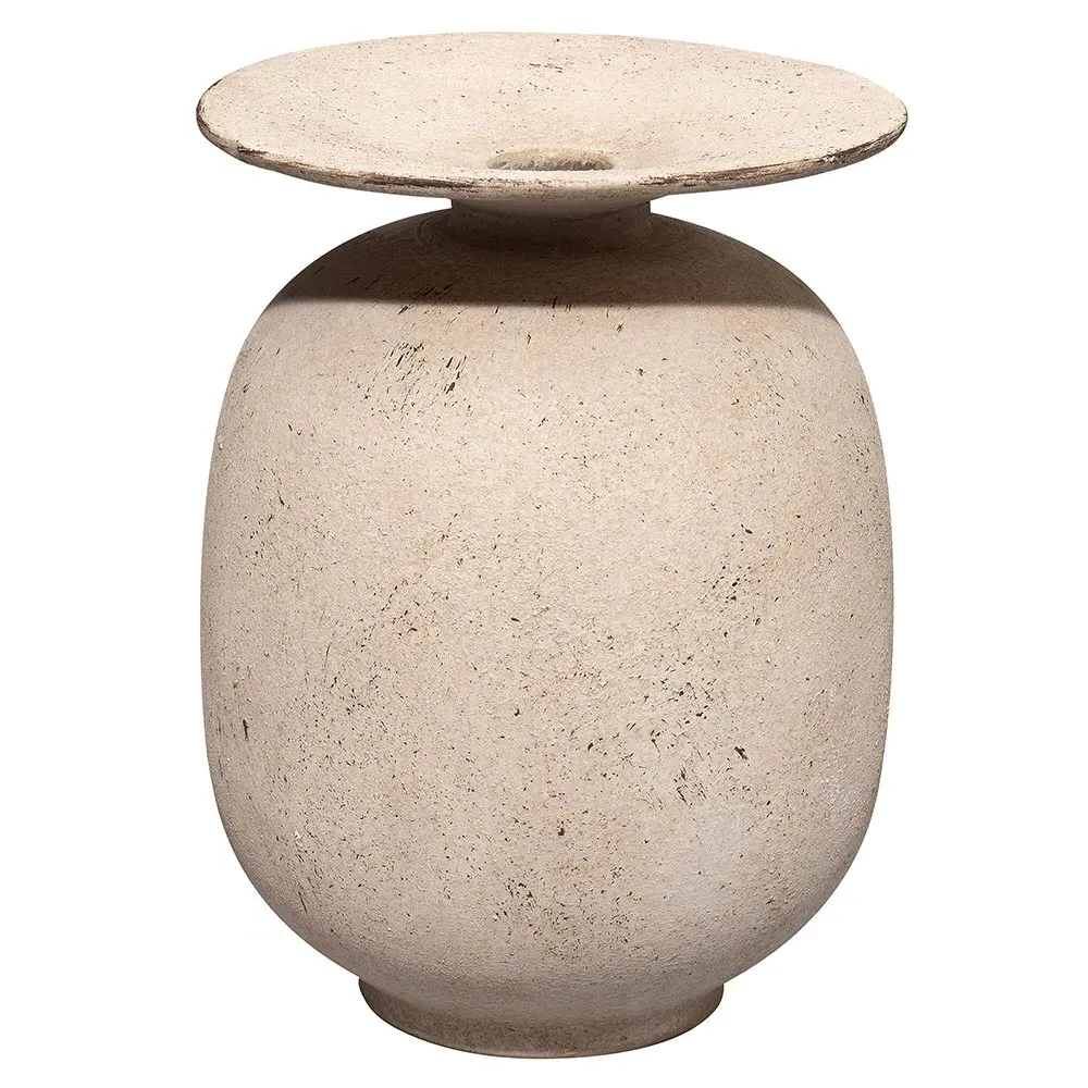 Theresa Decorative Table Vase - Beige, Ceramic image