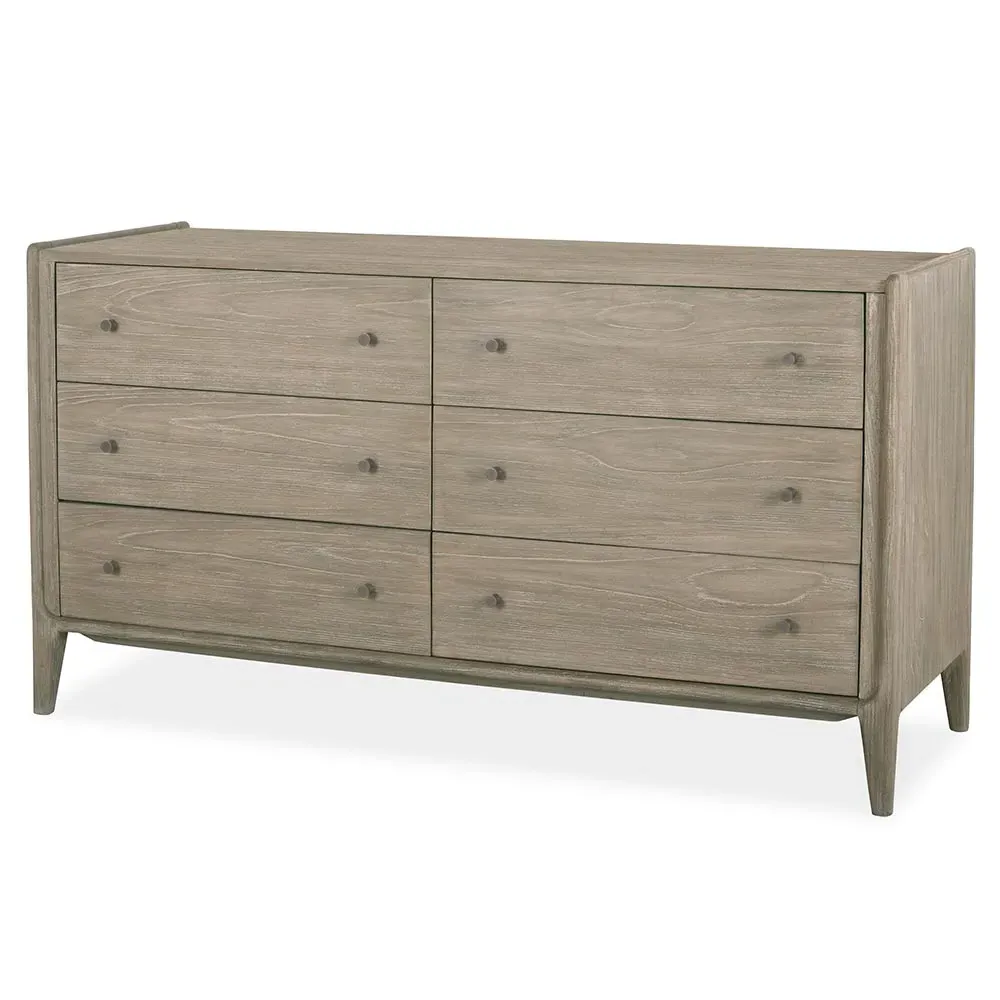 Thomas Double Dresser - Grey, Teak