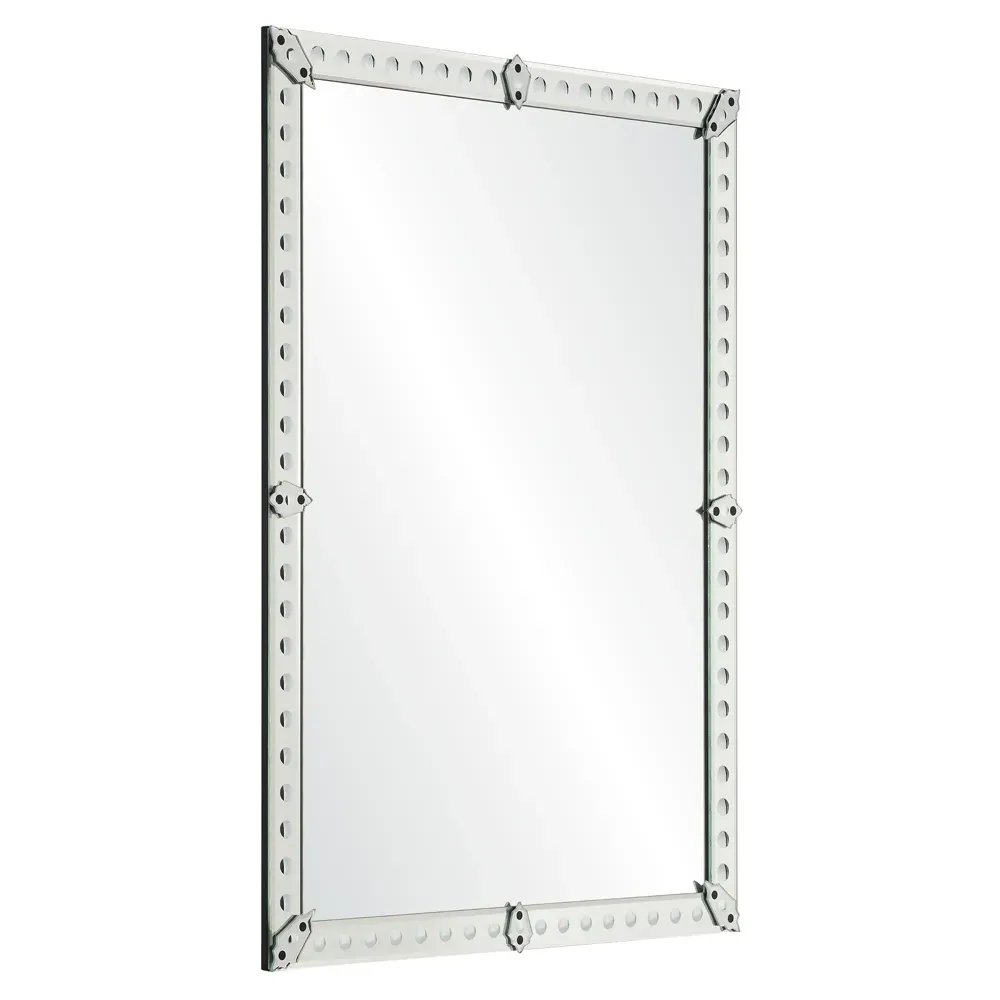 Thomas Rectangular Wall Mirror - Clear, Beveled Glass