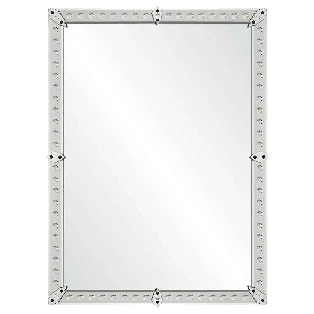 Thomas Rectangular Wall Mirror - Clear, Beveled Glass