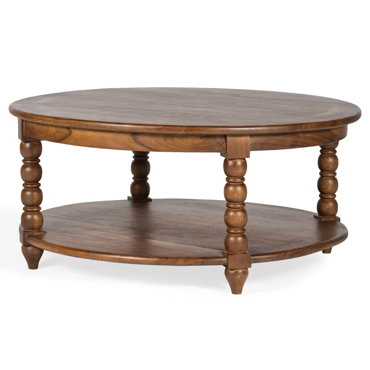 Thomas Spindle Coffee Table - Natural, Acacia Wood