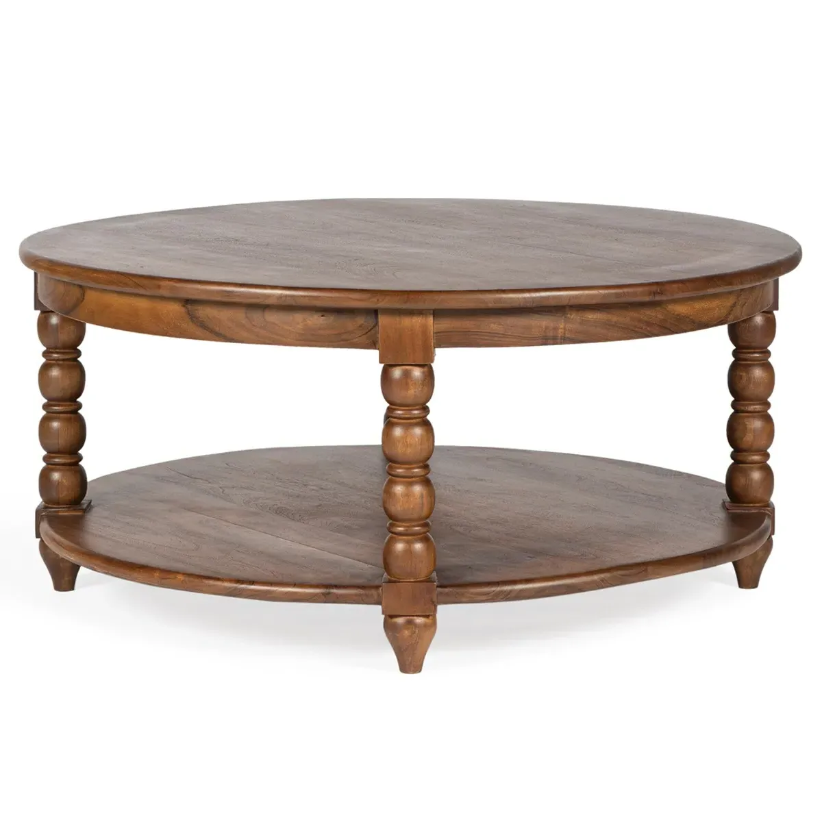 Thomas Spindle Coffee Table - Natural, Acacia Wood