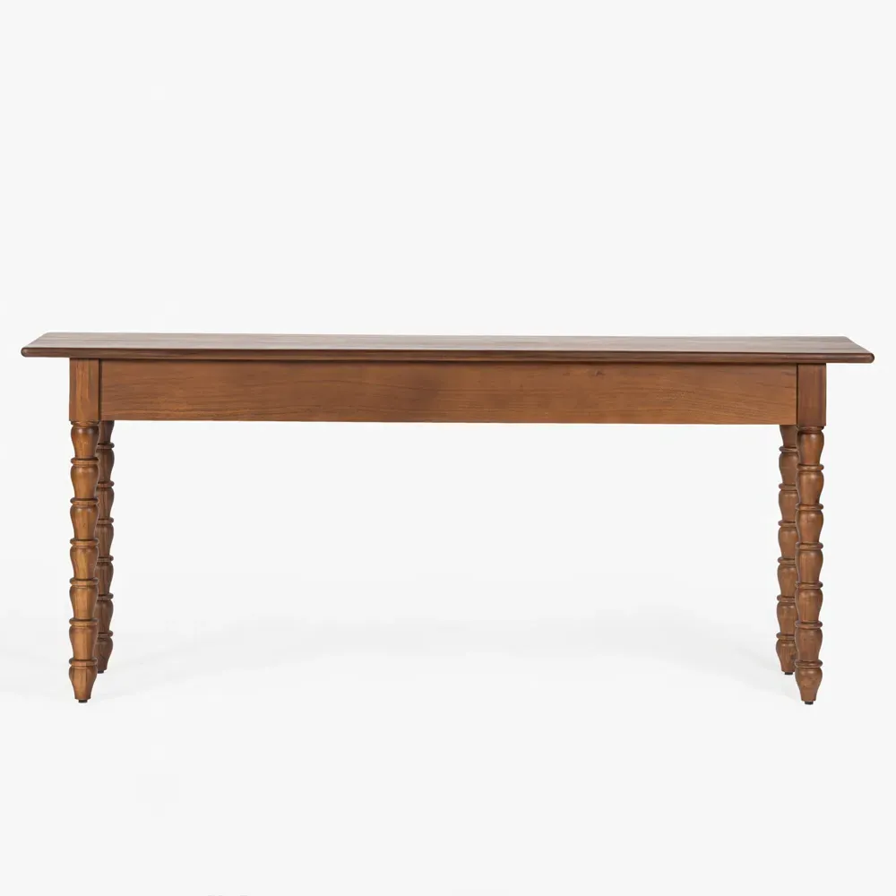 Thomas Spindle Console Table - Brown, Acacia Wood
