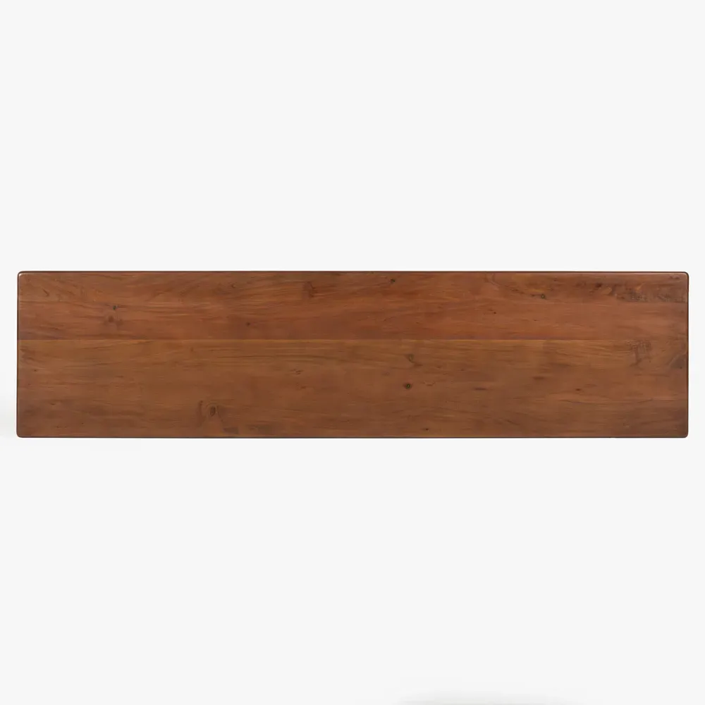 Thomas Spindle Console Table - Brown, Acacia Wood