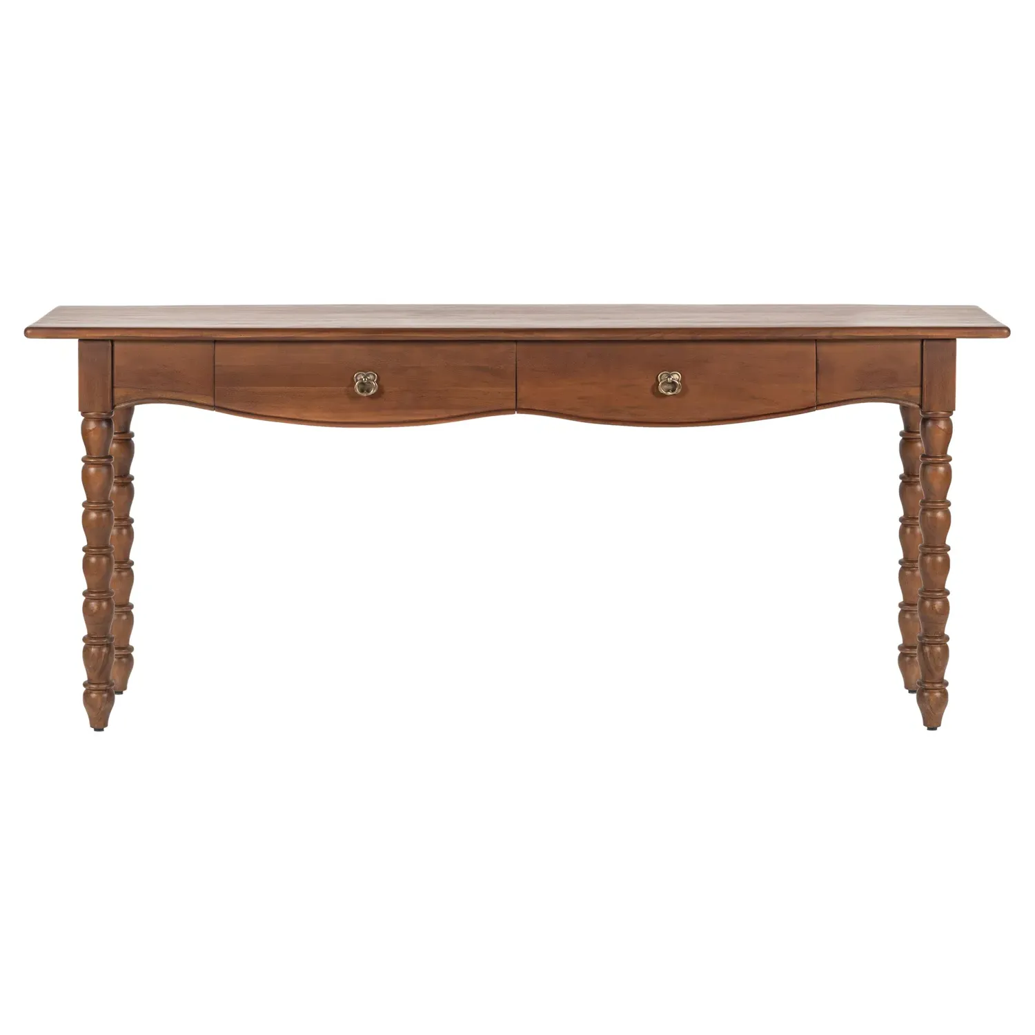 Thomas Spindle Console Table - Brown, Acacia Wood