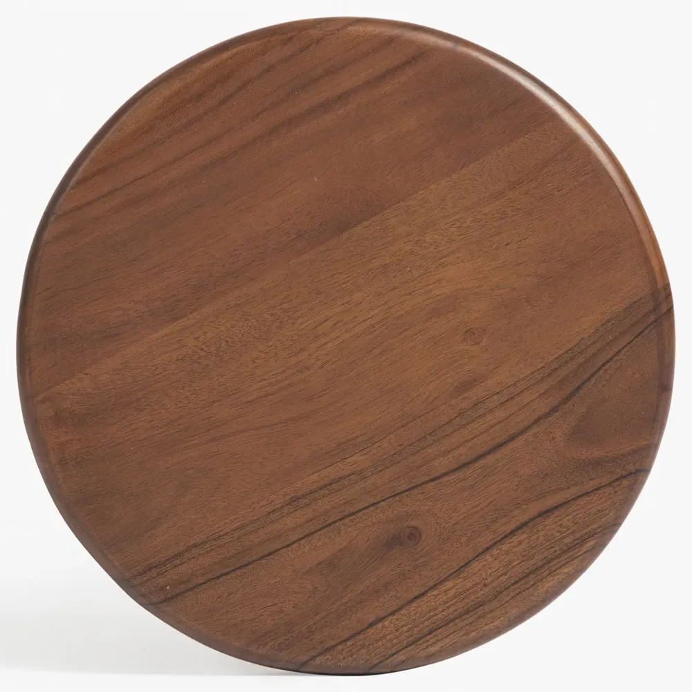 Thomas Spindle Drink Table - Brown, Acacia Wood