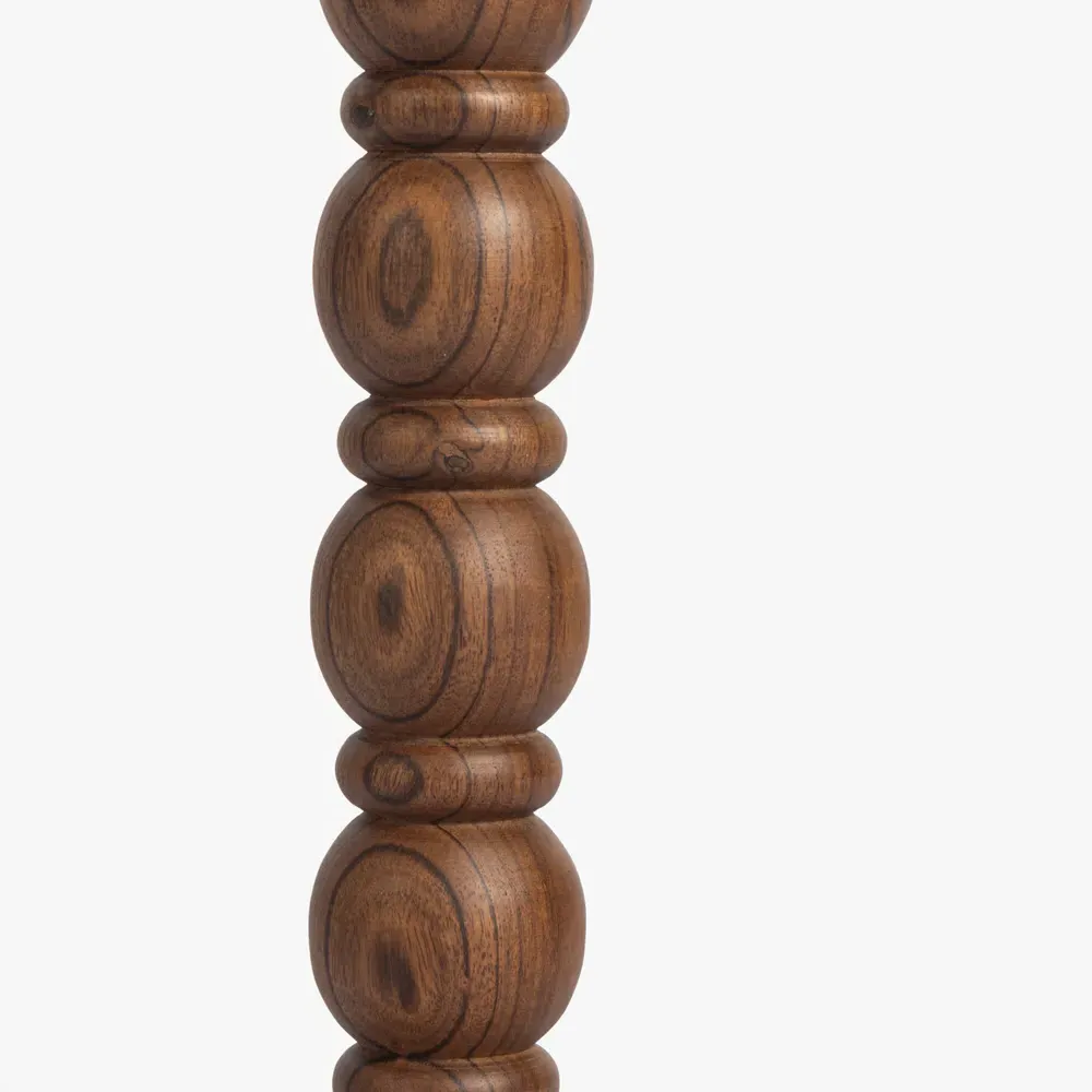 Thomas Spindle Drink Table - Brown, Acacia Wood