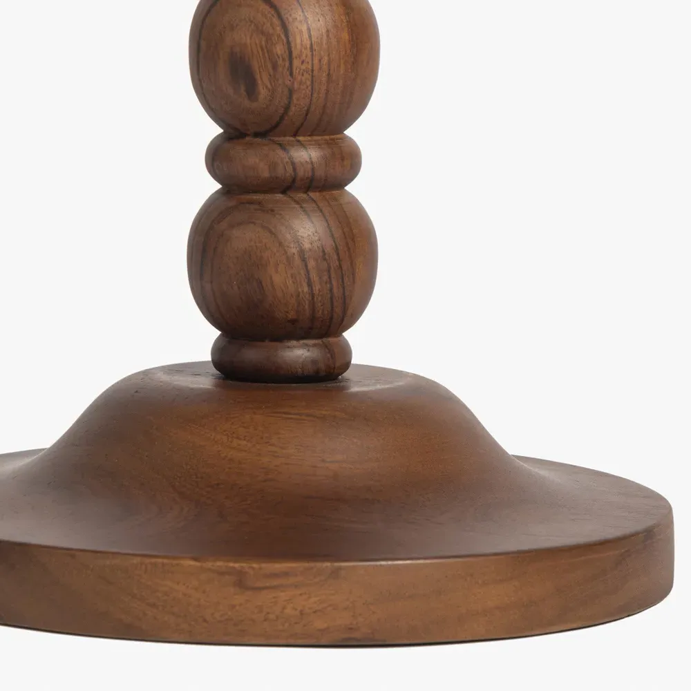 Thomas Spindle Drink Table - Brown, Acacia Wood