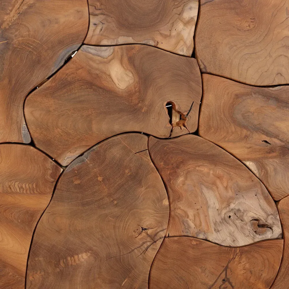 Thorn Rectangular Outdoor Console Table - Brown, Teak