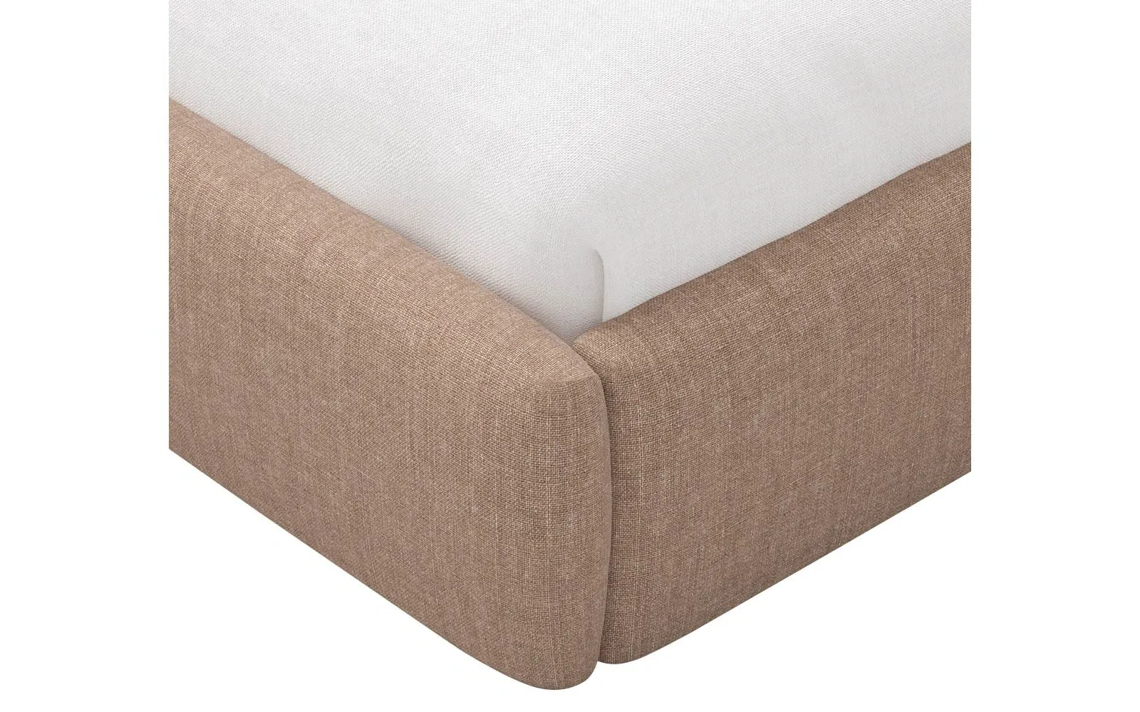 Thorne Cal King Size Bed Frame - Honeycomb, Linen