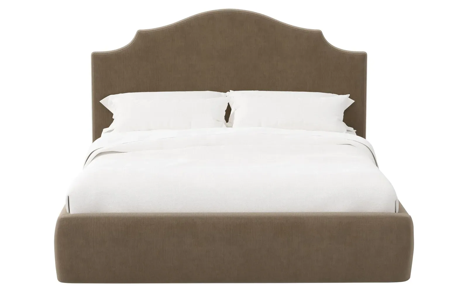 Thorne Cal King Size Bed Frame - Portobello, Velvet