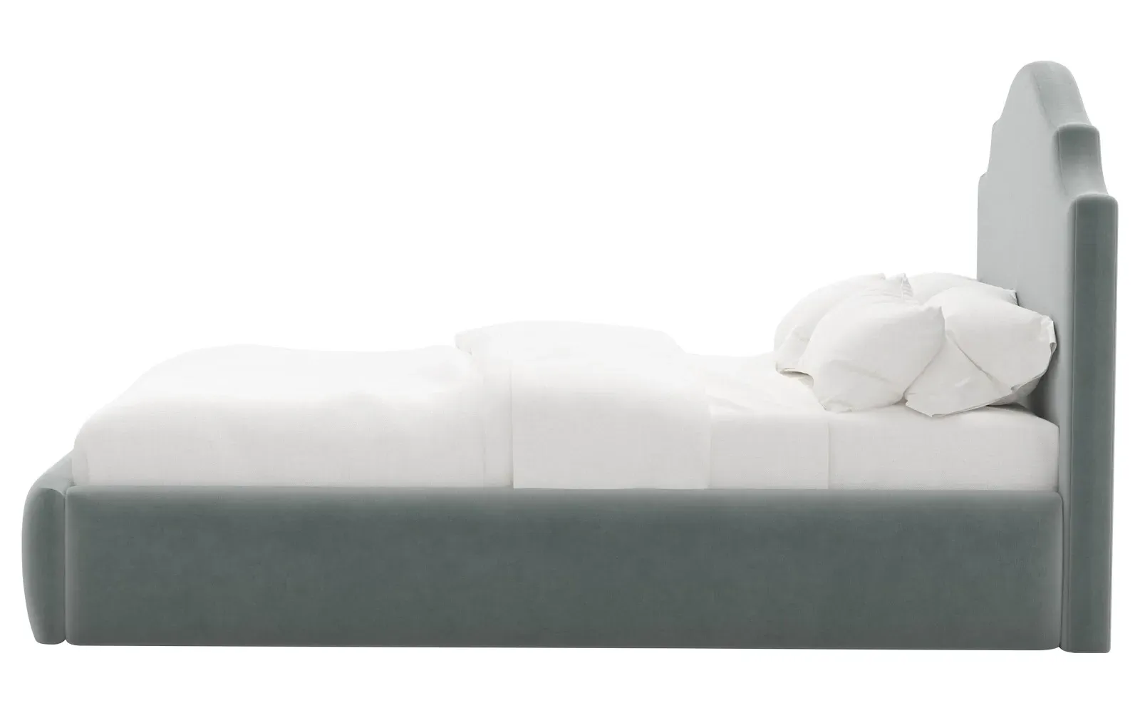 Thorne Full Size Bed Frame - Agave, Velvet