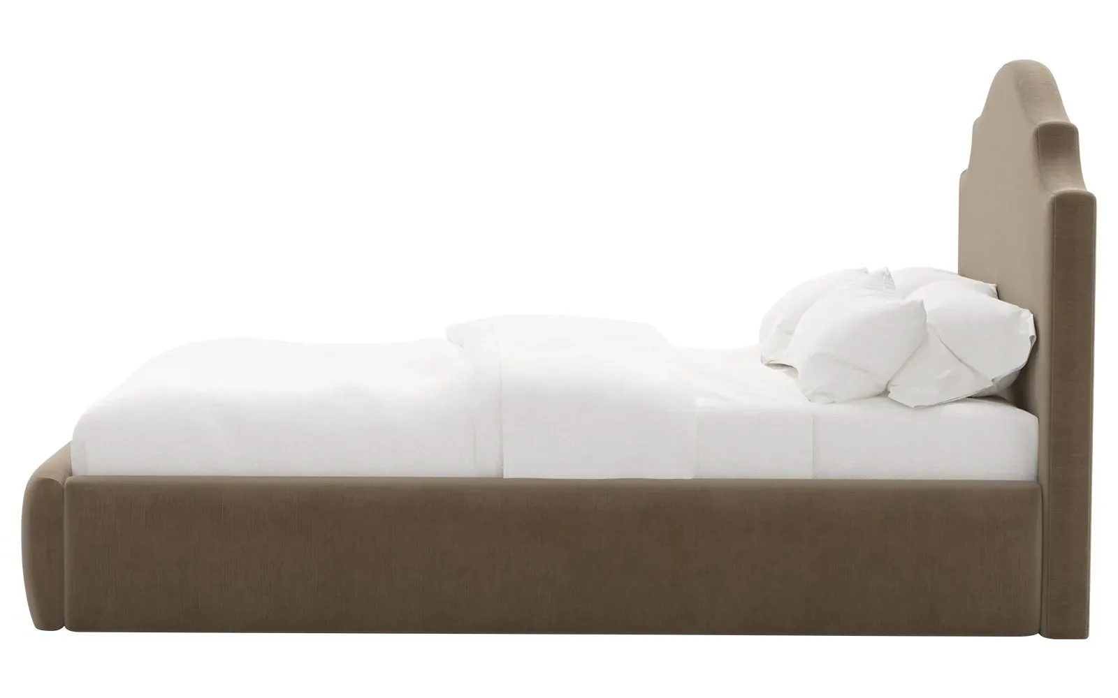 Thorne Full Size Bed Frame - Portobello, Velvet