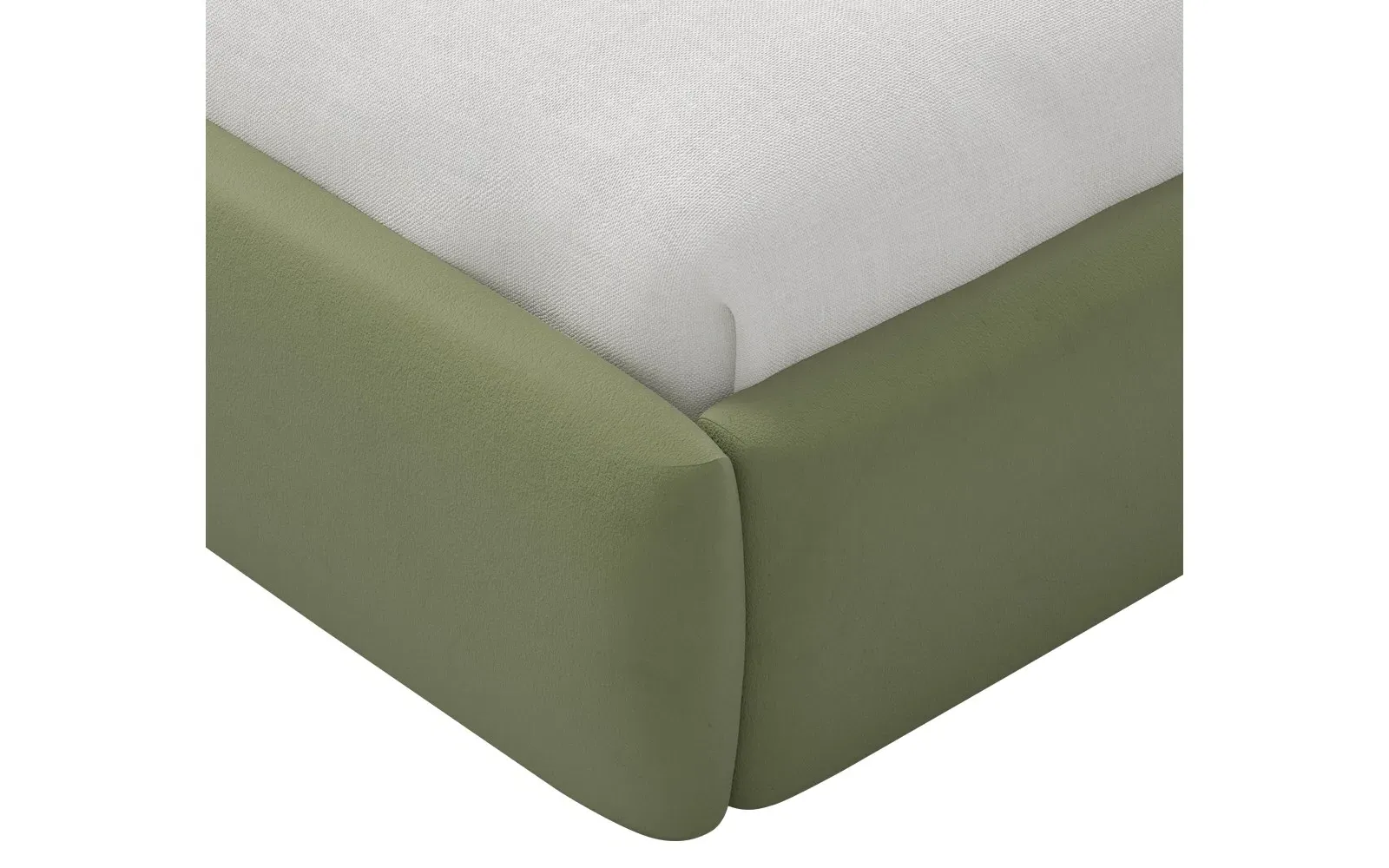 Thorne Full Size Bed Frame - Thyme, Velvet