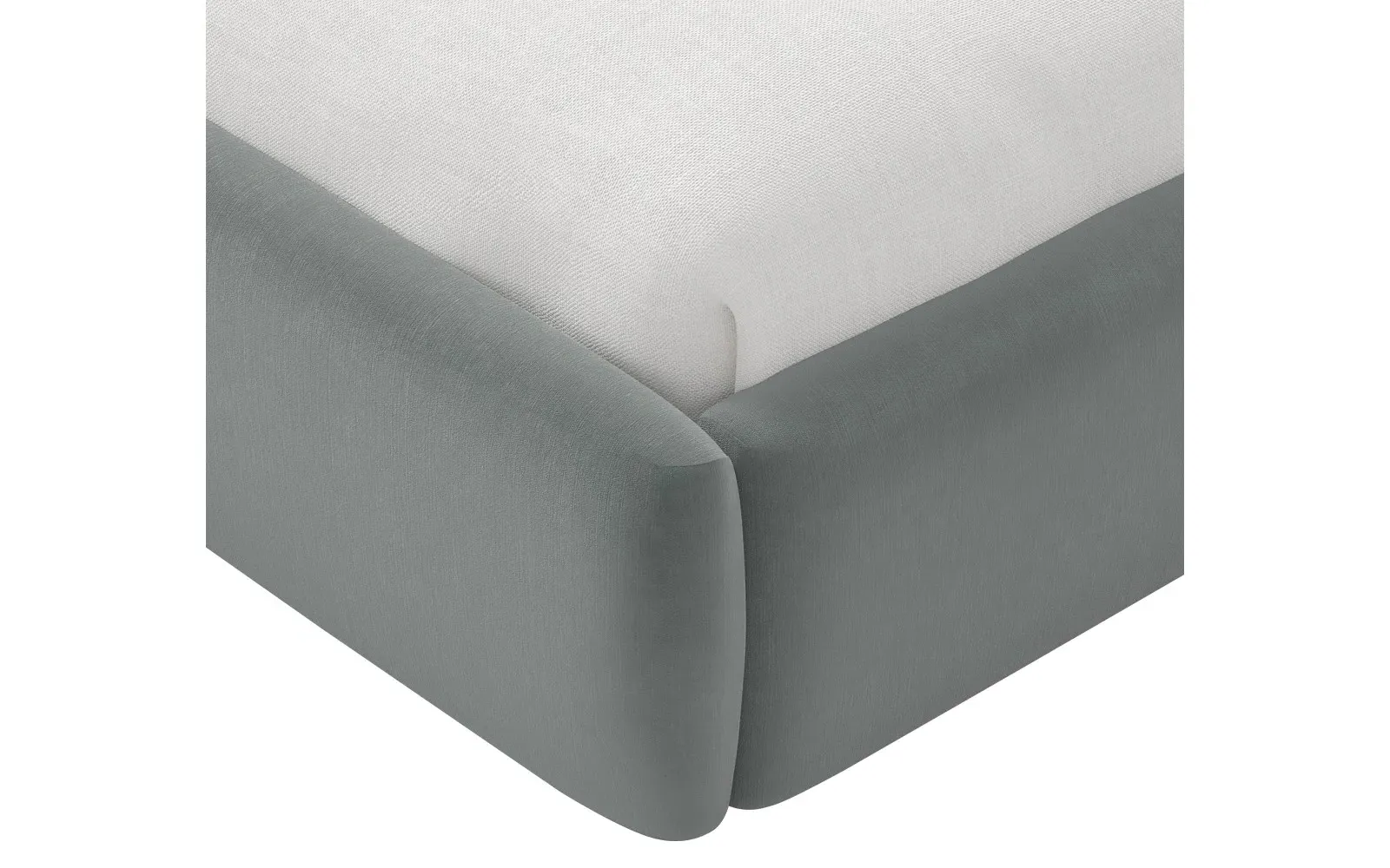 Thorne Queen Size Bed Frame - Agave, Velvet