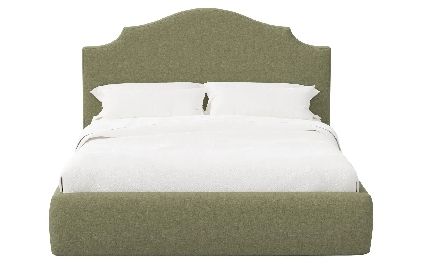 Thorne Queen Size Textured Bed - Laurel Green