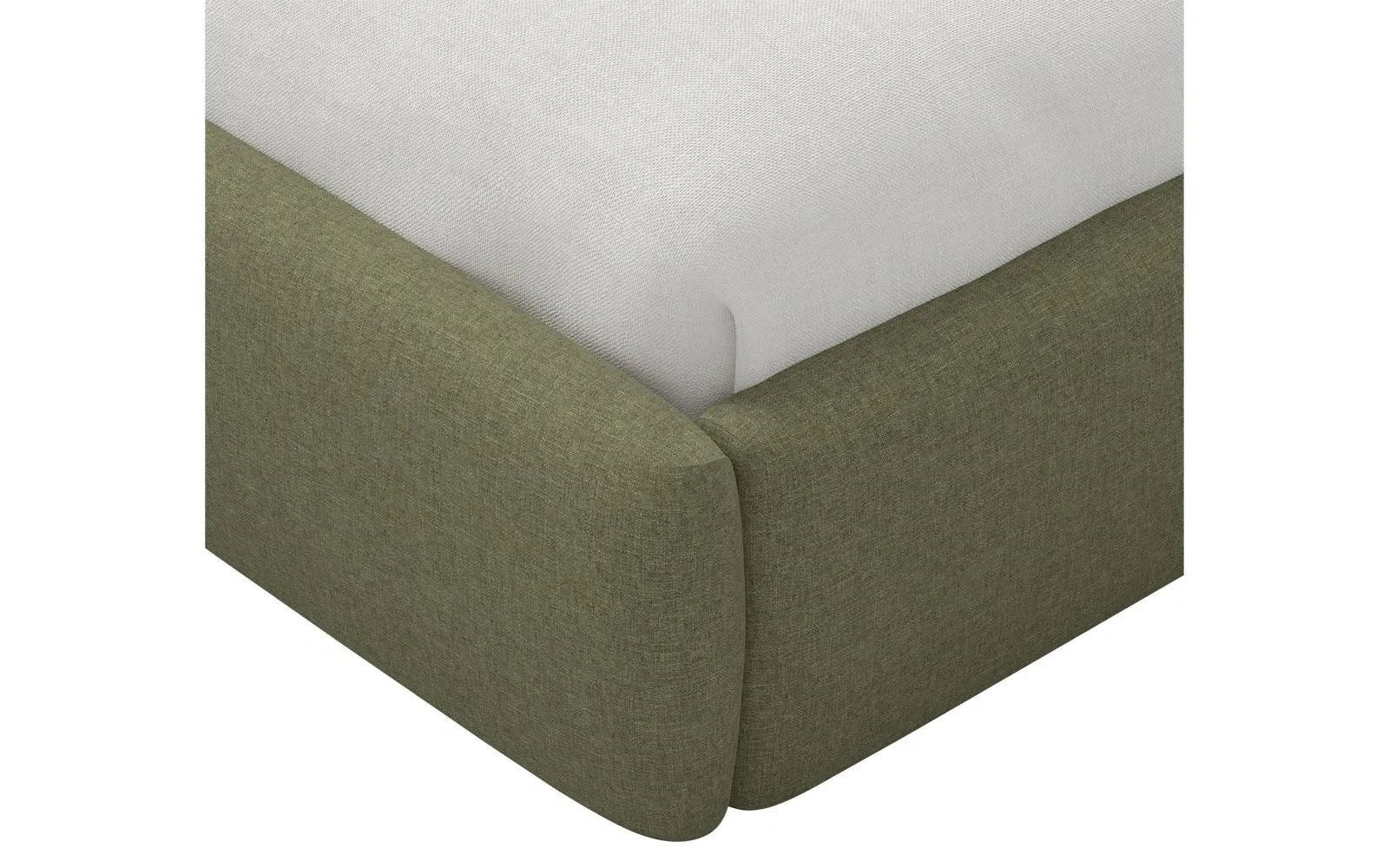 Thorne Queen Size Textured Bed - Laurel Green